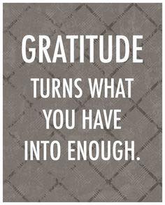 Gratitude