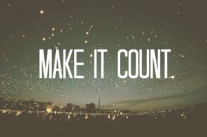 Finish Line Fridays: Make it Count