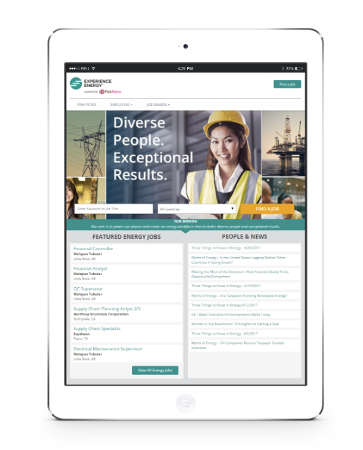 Experience Energy jobs site