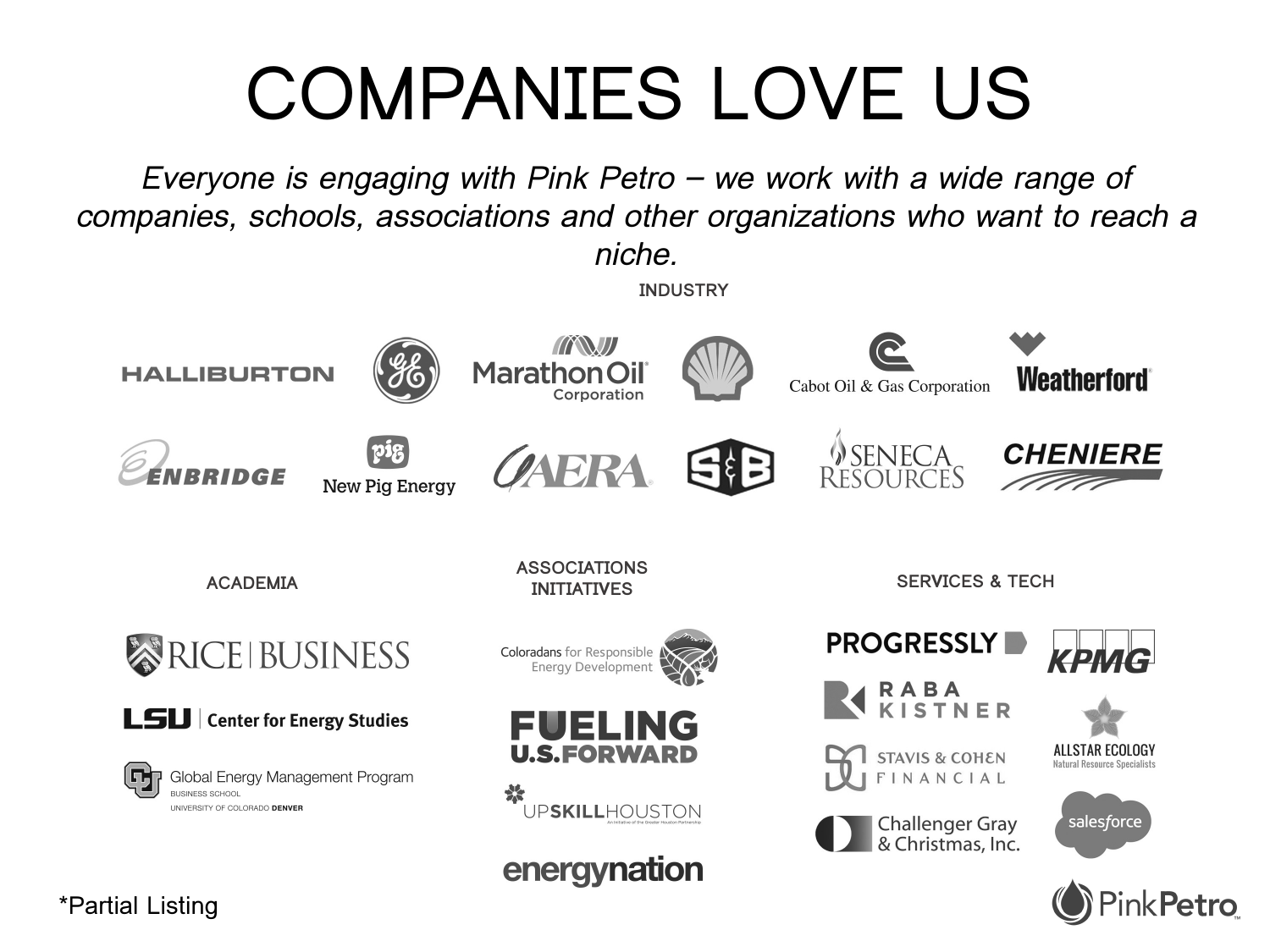 Pink Petro partner companies