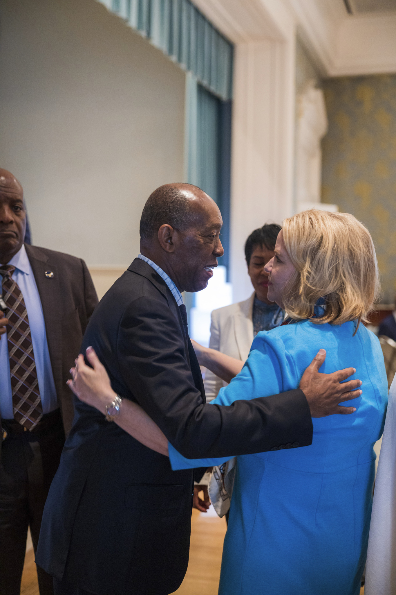 Katie Mehnert and Mayor Sylvester Turner